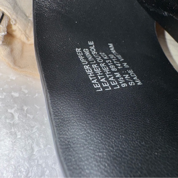 Tory Burch Black Leather Mules 2" heel - Picture 3 of 9